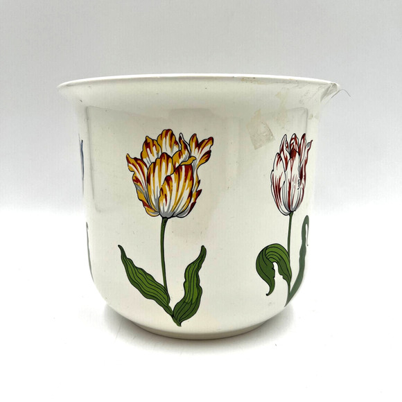 Tiffany & Co. Other - Tiffany & Co. Tiffany Tulips Ceramic Planter, Cachepot 6in Flawed